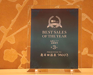 2020 IKYU AWARD BEST SALES OF THE YEAR