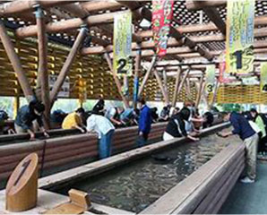 砂金取り体験（鯛生金山）
